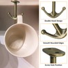 BAMI-LEE House Zinc Alloy Double Prong Ceiling Hooks, 4-Pack Under