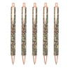 Gullor 5PCS Ballpoint Pens, Glitter Click Ball Pens, Black Ink