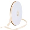 Bealif 91m Beige Satin Ribbon 6mm White Fabric Thick Ribbon