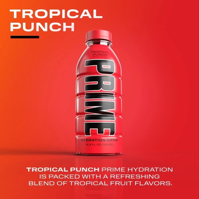 PRIME Hydration - Electrolyte Enhanced Sports Drink - Tropical Punch,
