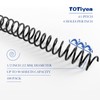 TOTiyea 100 Pack Plastic Spiral Binding Coils, 12mm(1/2") Binding Spirals,