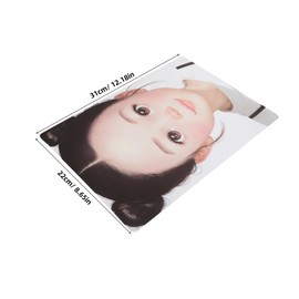 TEHAUX A4 Reusable Face Painting Practice Board for Girls Colorful Makeup Stencil Template for Home and Stage Use for Cosmetic Training and Facial Makeup Exercises