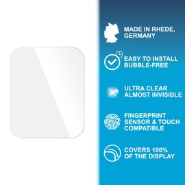 Ecultor 2 x 3D Screen Protectors Compatible with Hama Smartwatch 6010, Flexible, 100% Coverage, Fingerprint Compatible, Made in Germany, Full Cover Screen Protector Film
