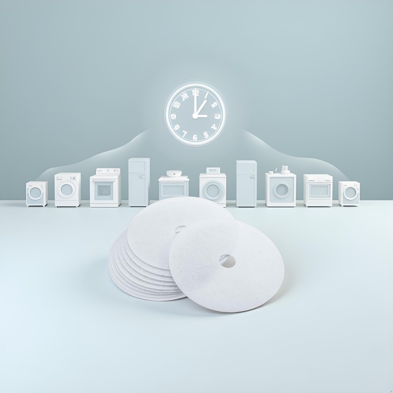 10 Pcs Universal Dryer Exhaust Filter Replacement Kit - White
