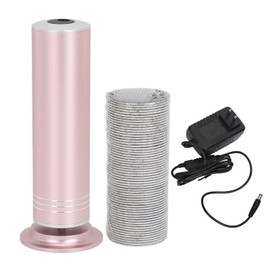 Electric Foot Grinder Adjust Speed Foot Callus Remover with 60pcs 80 Grit Sanding Discs 100‑240V Pink US Plug