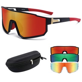 Keyoung Youth Baseball Sunglasses for Boys 8-12,Polarized Uv Protection glasses Cool Sports Softball Sunglasses,Cycling Glasses for Men