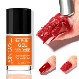 15ml Professional Gel Nail Polish Remover, Effectively Removes Gel Nail Polish, Quickly Removes Gel In 2-3 Minutes, No Need Soaking Or Wrapping
