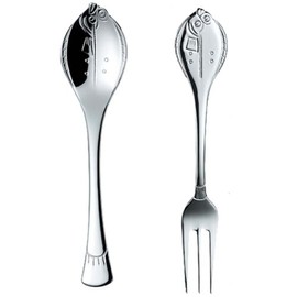 Nagao Marine Mate Spoon Fork Flounder Set of 2 Made in Japan