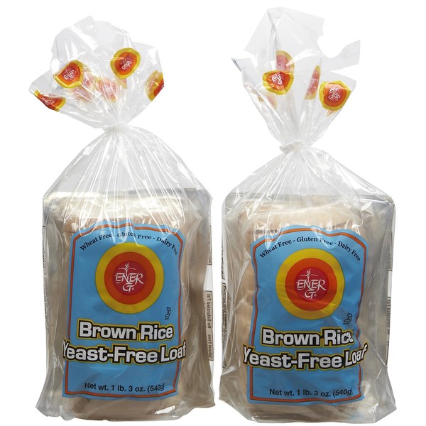 Ener-G Yeast, free Brown Rice Loaf, 19 oz, 2 pk