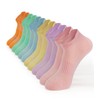 Breslatte 6pairs Ankle Socks for Women Men Breathable Mesh Low Cut Socks Soft Cotton Daily Athletic MixcolorA 6-11