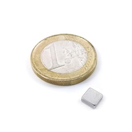 Omicube - N35 Neodymium Magnets Extra Strong (Pack of 100) | 5 x 5 x 2 mm Strong Magnet Square | Suitable for Magnetic Boards, Fridges, Whiteboards and Much More