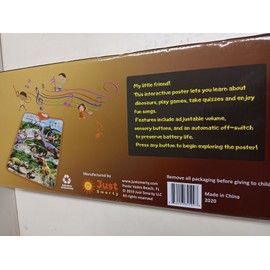 Just Smarty KIDS Interactive Dinosaurs Learning Poster