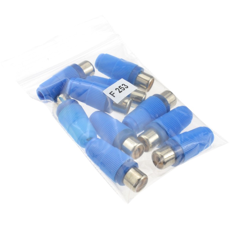 kenable Phono RCA Socket Audio or Video Solder Termination BLUE