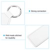 PATIKIL Leather Keychain Blanks, 8 Pack PU Leather Key Fob