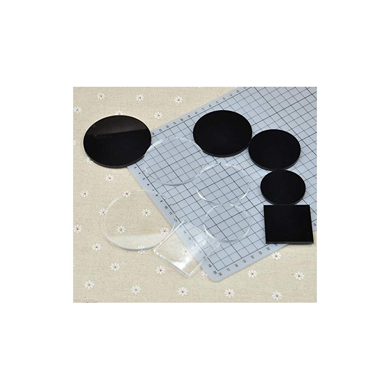 20PCS Acrylic Plexi Circle Round Discs, Acrylic Display Base, Plexiglass