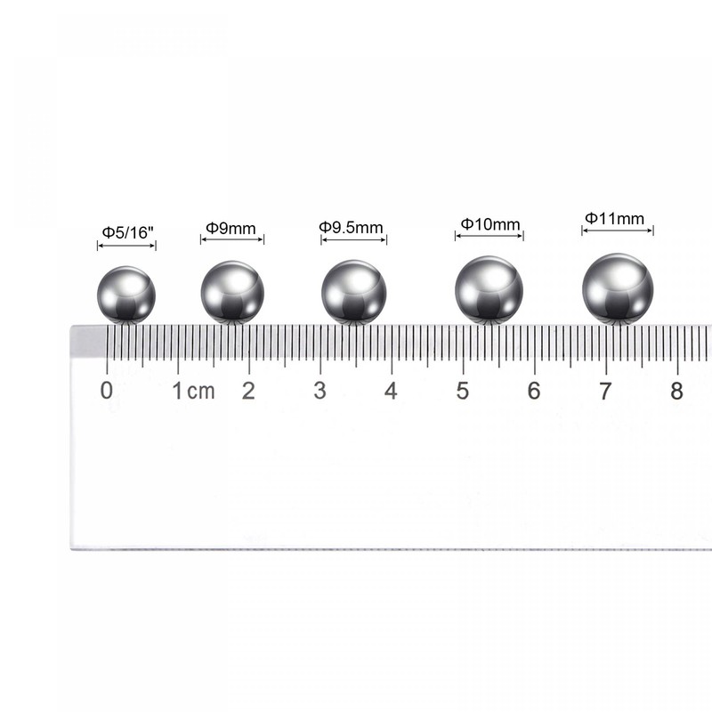 sourcing map Pack of 50 10 mm Carbon Steel Storage