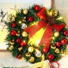 Xmas Wreath with 20 LED Lights and Bells Christmas Garland