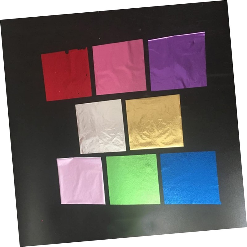 Operitacx 3sets 8x8.5cm Sheets of Foil Paper Real Gold Foil