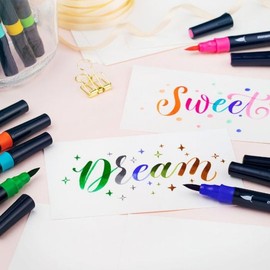 Monami Color Twin Brush 6-Color Set / 모나미 컬러트윈브러쉬 6색세트