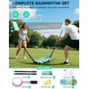 BAGAIL Portable Badminton Net Set - Storage Case - Freestanding