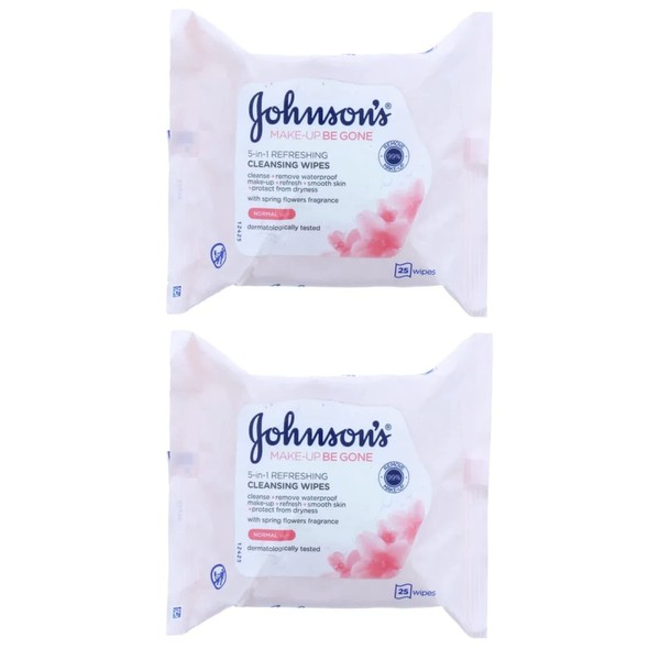Johnson's Face Care Make Up Be Gone Refreshing Towel - by Johnson's