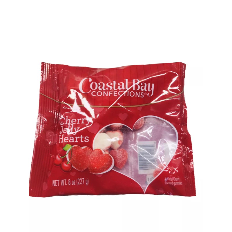 Jelly Belly Coastal Bay Connections Cherry Jelly Hearts 8oz/227gm