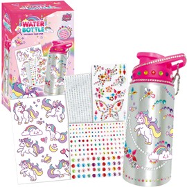 Kit de Manualidades para Niña,Diamond Painting para Niños de Botella Agua,kit Manualidades para Niñas,con Botella Agua DIY y Pegatinas de Diamantes,para Regalo Niña 6 8 9Años Manualidades