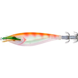 Yo-Zuri Ultra 3D Cloth M2 Squid Jig, Floating, 4-1/8 Inch, 105mm, #M, Clear Luminous Orange