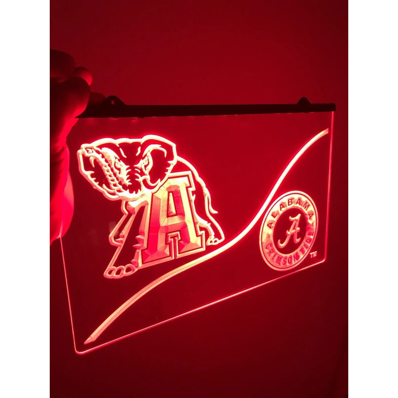 Alabama ROLL TIDE LED Light Sign for Game Room,Office,Ba