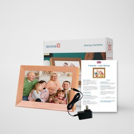 FAMILINK - 4G or WiFi Digital Picture Frame Load from Phone - Remote Easy Setup - Electronic Photo Frame You can Send Pictures to Instantly by App or Email - 10 inches Touch Screen 1280x800 px
