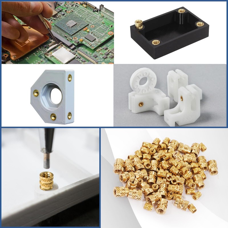 Inserti Filettati Stampa 3D Boccole Filettate per Metallo M3 Inserto