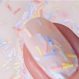 Nails Inc It’s My Birthday, Multicolor, Rainbow Sprinkles, Scented, Glossy, No Chip, Long Lasting, Quick Dry, Air Dry, Professional Manicures & Pedicures, Fingernail & Toenail, Nail Polish, 0.47 Fl Oz