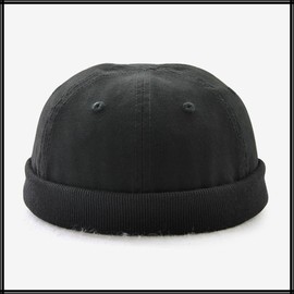 White Fang CA735 Plain Beret, Watermelon Cap, Hat, Running, Outdoor, Men's, Women's,, Black