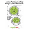 Large Flanged Metal Circular Angle Spirit Bubble Degree Level (Green
