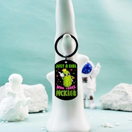 AOBIURV Easter Basket Stuffers For Girls Pickles Keychain Gift Pickle Gifts For Women Girl Pickles Lovers Gift Birthday Mothers Day Pickle Presents Christmas Stocking Stuffers for Teen Girls