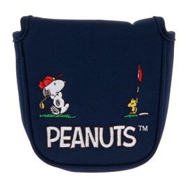 Uplark H-457 Peanuts Navy Blue Putter Cover, D-Shaped
