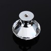 16Pcs Crystal Glass Cabinet Knob Diamond Shape 40mm Drawer Cupboard