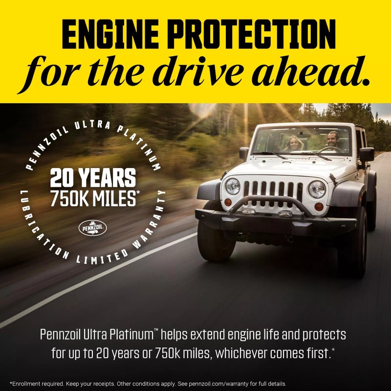 Pennzoil Ultra Platinum Full Synthetic 0W 40 Engine Oil 1