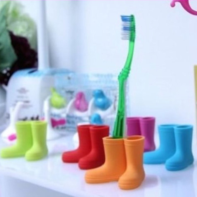 Zahnbuerstenhalter Gummistiefel - Gelb