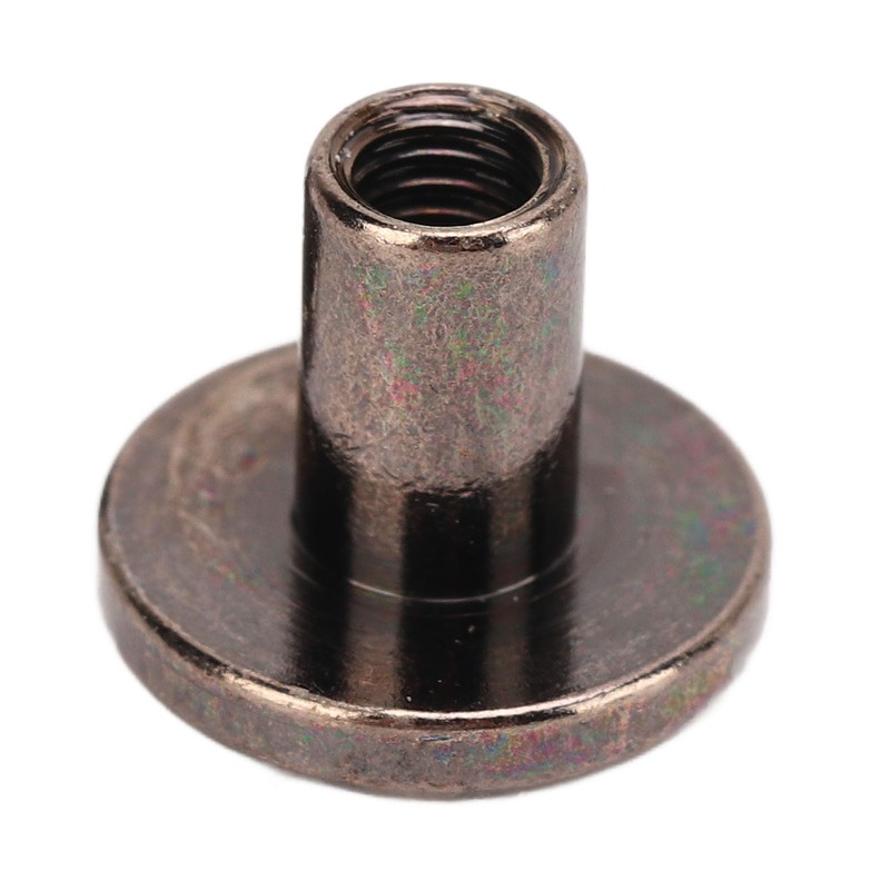 200 Sets Chicago Screws 9.5x8mm DIY Uniform Coating Brass Leather