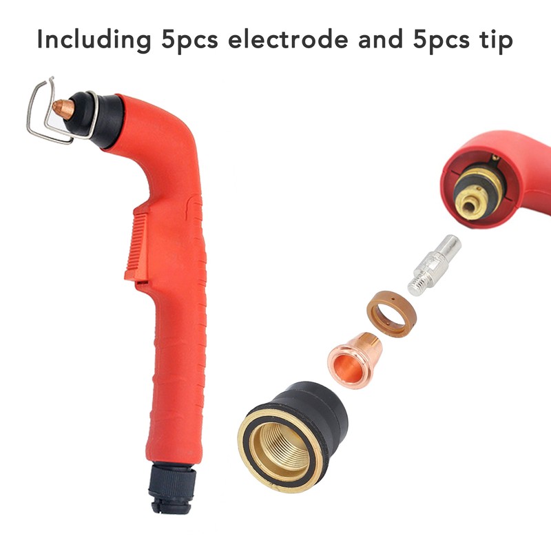 12Pcs Nozzle Electrode Kit Brass Plasma Torch Electrode Nozzle Tip