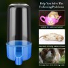 4x Automatic Bird Feeder Cage Water Dispenser Bird Hamster Drinker