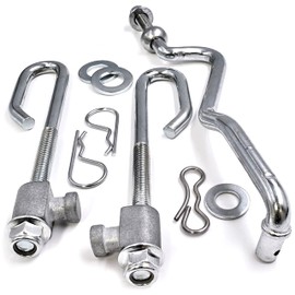 HD Switch 1 Kit 15 Pcs Deck Lift Hanger Rod Kit Fits John Deere GX24864 GX20497 14M7465 GX26085 24M7053 GX21718 includes trunnion washer nut