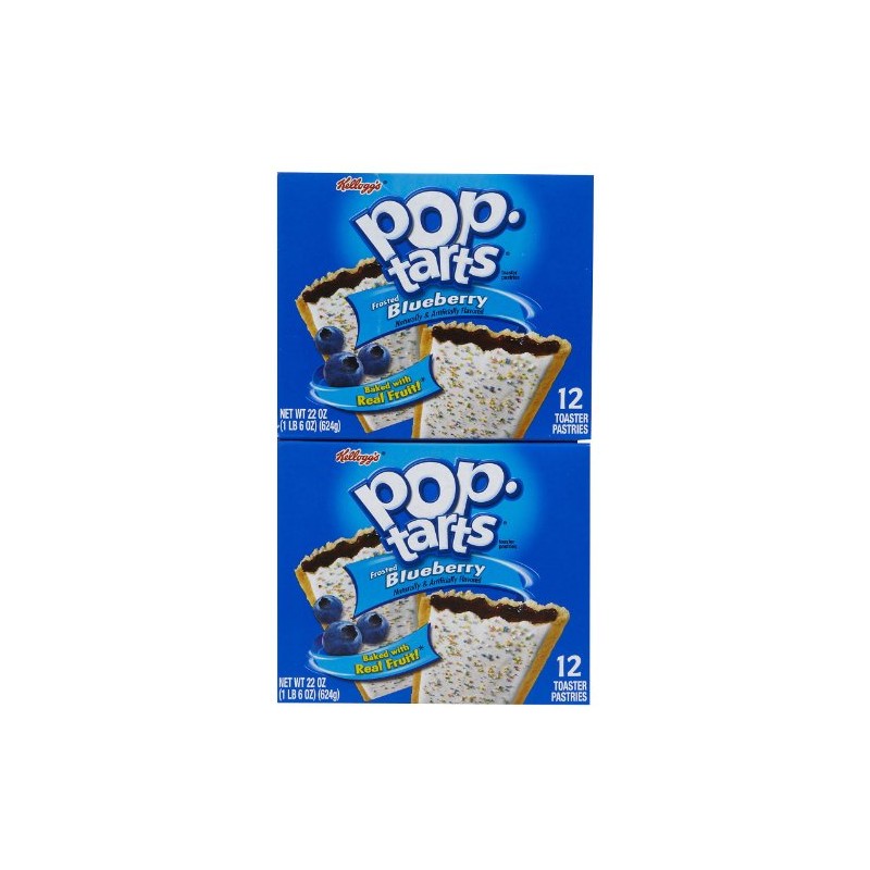 Kellogg's Pop-Tarts Toaster Pastries - Frosted Blueberry - 22 oz