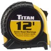 Titan 10904 Tape Measure with Easy-Read Standard Markings and Durable