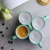 City to Cottage Ceramic Espresso Cups of 4, Small Expresso