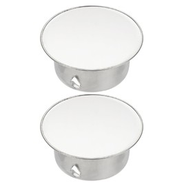 PATIKIL Chimney Hole Cap, 2 Pcs 76mm(3 Inch) Adjustable Round Stainless Steel Flue Hole Cover Stove Pipe Cap Pipe Cover for Kitchen Balcony Sewer, Silver Tone