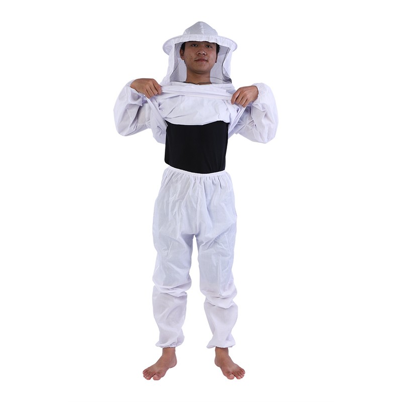 Professional Beekeeper Protective Suit Beekeeping Equipment Hooded Jacket Pants