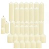 Cmoott 36 Pcs Individually Wrapped Pillar Candles Bulk, 2x3 2x6