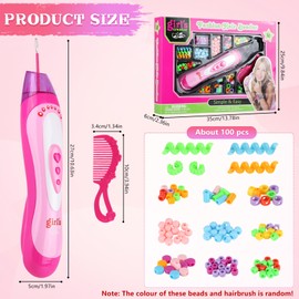 Gift Girls 5 6 7 8 9 Years, Hair Accessories Girls Toy, Hair Beads Girls, Hair Braiding Machine Girls from 5-12 Years, Braiding Machine Hair Children for Birthday Gift